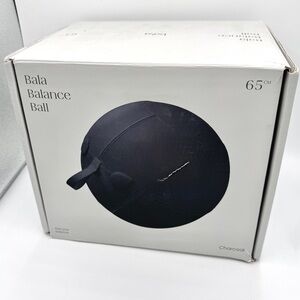 NWT Bala Balance Ball in Charcoal Grey, Exercise Yoga Ball , PVC with cover